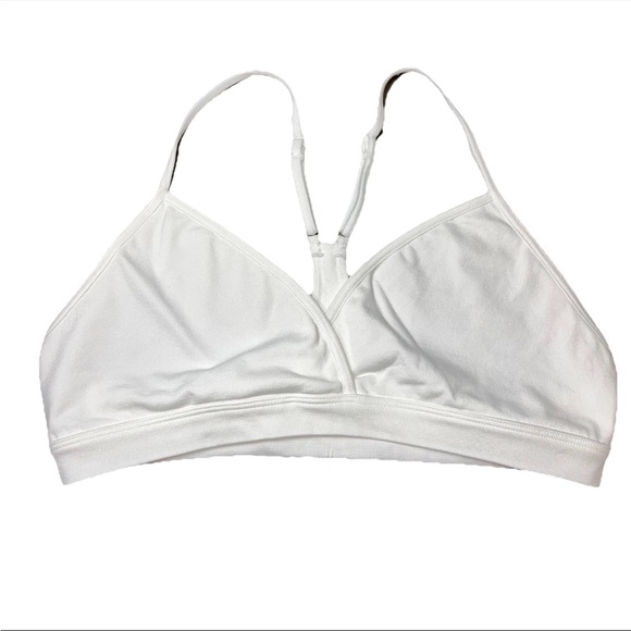 Free People Other - Free People Intimately White Bra Adjustable Racerback Pullover V Neck M/L NWOT